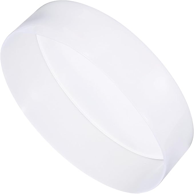 uxcell 4pcs Rubber End Caps 200mm ID Vinyl Round End Cap Cover Screw Thread Protectors Clear, 50mm Height