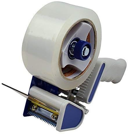 Tape King Packing Tape Dispenser Gun - Handheld Tape Gun with 2 Bonus Clear Packaging Tape (2 Inch Wide) - Shipping Tape for Sealing, Storing, and Moving Boxes, 2 Pack