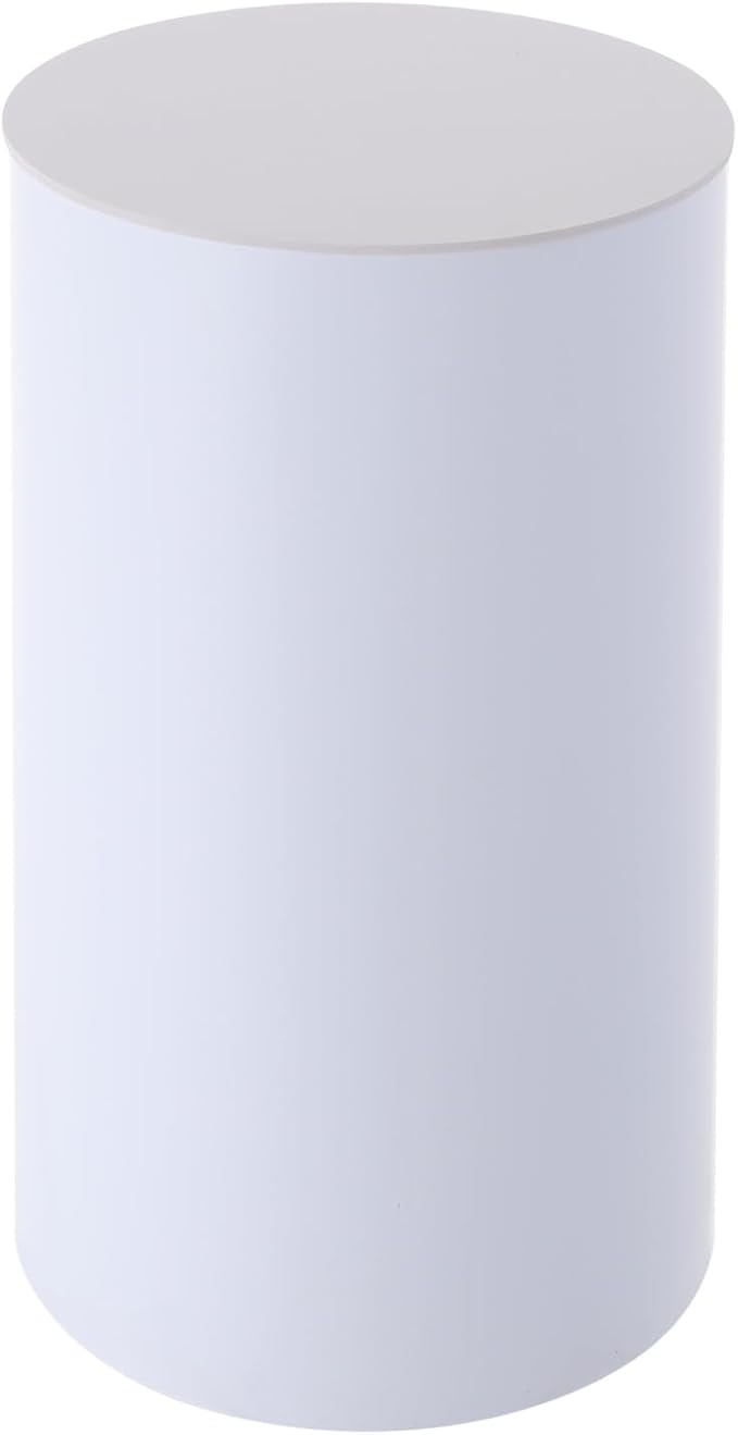 Cake Pedestal Stands for Party 5PCS Dessert Table Display Plinth Pillars White Round Cylinder Pedestal Stands for Wedding Sculpture Display Column Decoration Cube (5PCS-Cylinder-White)