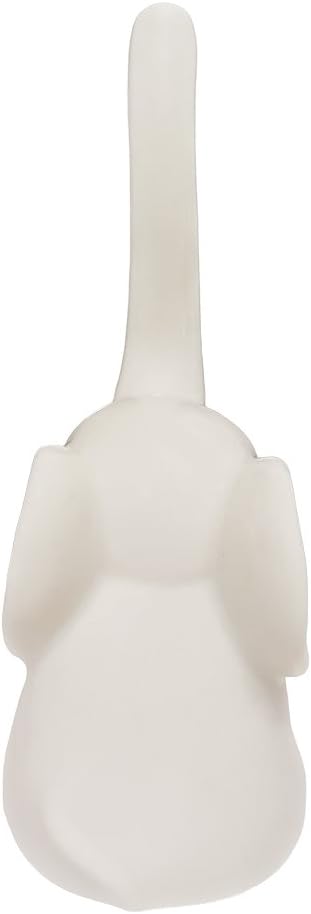 HOME SMILE Elephant Ring Holder for Jewelry,Engagement Wedding Ring Display Holder Stand Trinket Trays (Litltle White)