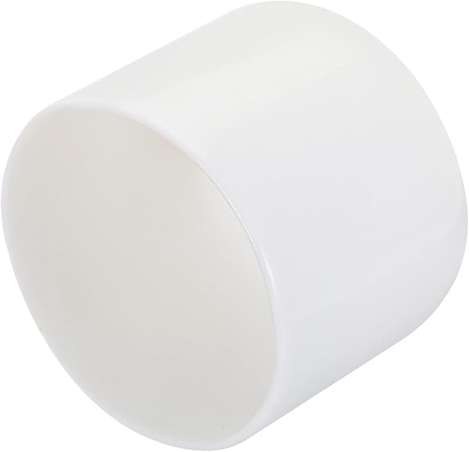 uxcell 4pcs Rubber End Caps 60mm ID Vinyl Round Tube Bolt Cap Cover Screw Thread Protectors White, 40mm Height