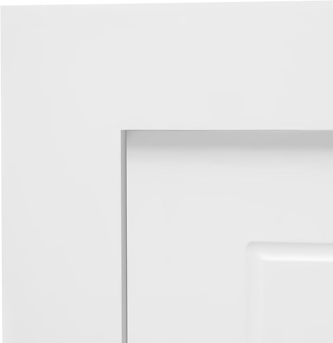 Solid Wood Interior Swing Door with Metal Hinges - Swinging Cafe Doors for Kitchen, Stairs, Bedroom Entrance & Partition (White, 27.56"X35.43")