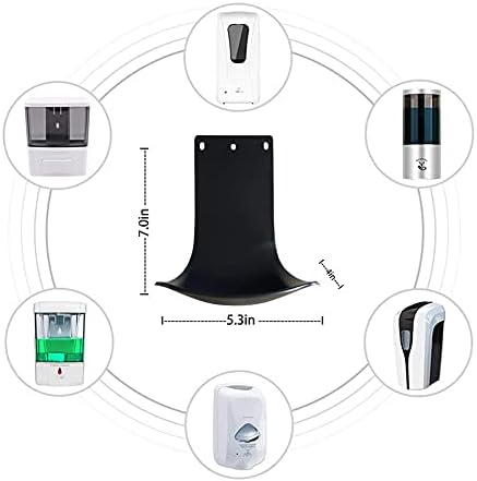 5 PCS Drip Tray for Wall Mounted Soap Dispenser, Prevent Dripping and Spraying, Dispenser Stand, Black