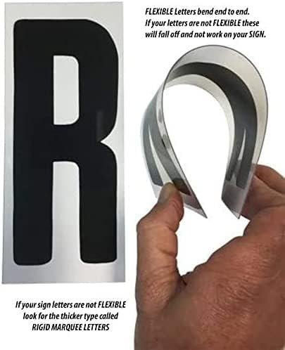 Marquee Letters, Flexible Outdoor Sign Letters for Changeable Portable Roadside Sign, Condensed Helvetica Font, 8 Inch Letter, 9 Inch Panel, 300 pc set