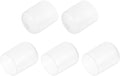 uxcell 5pcs Rubber End Caps Protective Caps 23mm ID Vinyl PVC Round Tube Bolt Cap Cover Screw Thread Protectors Clear