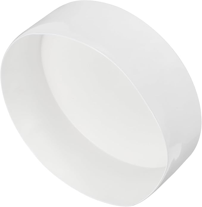 uxcell 4pcs Rubber End Caps 200mm (7 7/8 Inch) ID x 80mm(3 1/8 Inch) H Vinyl Round End Cap Cover Screw Thread Protectors White