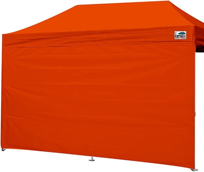 Eurmax USA Instant Canopy SunWall Camping Tent Tarp Shelter 10x20, Orange Sidewall Only