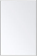 Ruomeng Rectangle Wall Mirror Frameless Bathroom Mirror 16” x 24" Beveled Edge Mirror for Vanity and Entryway