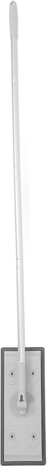 GALPADA Electrostatic Dust Mop Section Telescopic Aluminum Pole Heavy-Duty Flat Microfiber Cleaning Mop for Tile Floors Removable Head for Easy Replacement Versatile Extendable Handle for