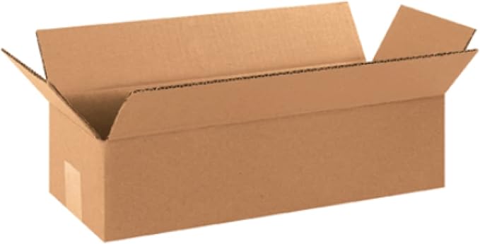 Secure Seal - 12x4x4 Pack of 50 Corrugated Cardboard Packing Shipping Mailing Moving Carton Boxes