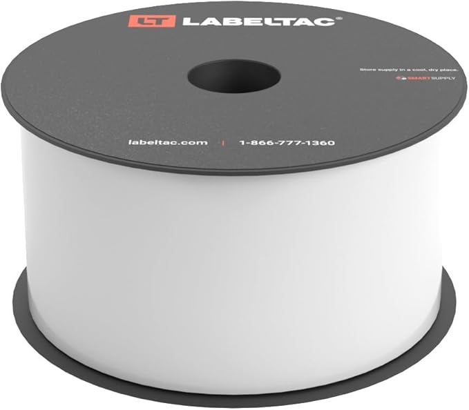 LabelTac 4 and Pro Model Indoor/Outdoor Rack Label Supply 2.5" x 150' White