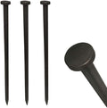 Single Head Tent Stakes - Heavy Duty Steel Tent Stakes, Versatile Ground Spikes to Anchor Commercial Inflatables, Party Tents, and Outdoor Camping Shelters, 3/4 x 18 Inch, 100-Pack