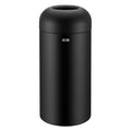 71 Liter / 18.8 Gallon Commercial Open Top Trash Can, Big Capacity, Brushed Stainless Steel (Black)
