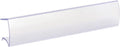 SmartSign Shelf Clip Label Holder | 1.125" x 6" Clear Plastic, for 1" Thick Shelves, Pack of 10
