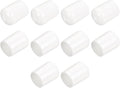 uxcell 10pcs Rubber End Caps 20mm ID Vinyl Round End Cap Cover Screw Thread Protectors White