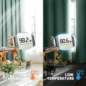 Short Blackout Curtains for Bedroom 54 Inch Length 2 Panels Set, Thermal Insulated Sun Blocking Soundproof Grommet Window Curtains with Thick Black Liner, Each 42 Inch Wide, Frosty Green