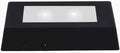 EUSTUMA LED Light Base Rectangle Display Stand In A Variety of Colors,Lighted Up Stand Color Changing Small LED for 3D Glass Crystal Art,Holiday Party Decoration. (Black, Small)