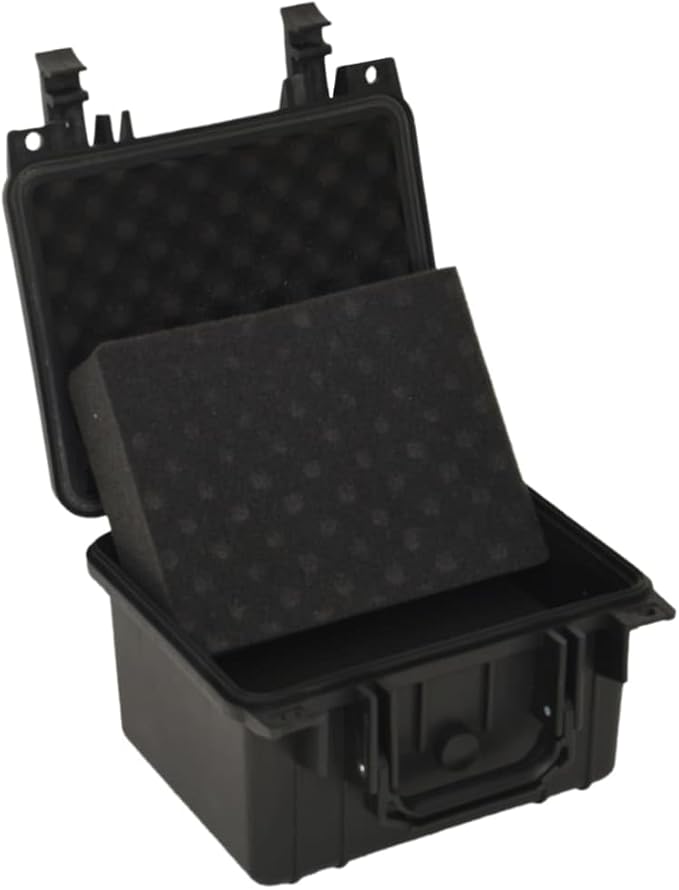 PP Portable Flight Case, Lockable Tool Box for Transportation Travelling, Protective Equipment Case, 10.6"x9.8"x7.1", -282