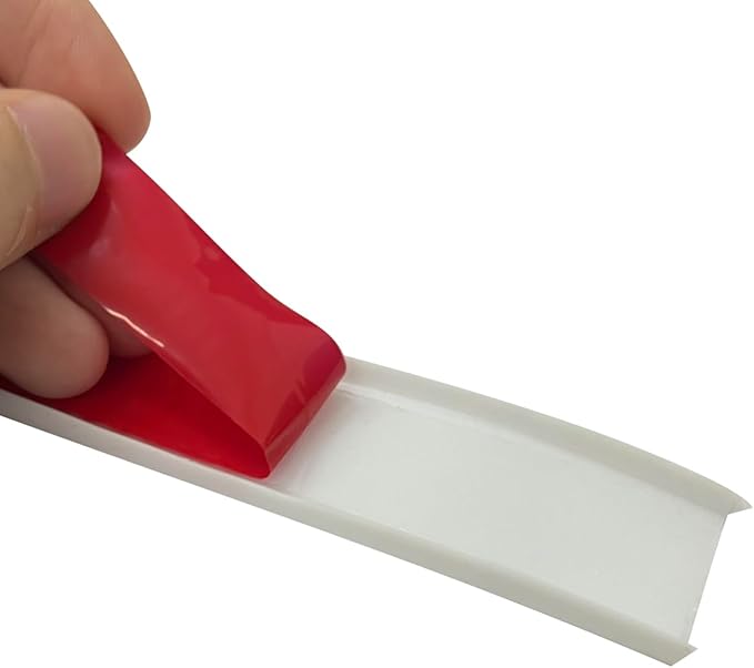 16.4ft Self Adhesive Flexible U Channel Edge Protecter,Furniture Veneer Rubber Edge Banding,TPE Flexible Furniture Edge Protector for Cabinet Repair Furniture Restoration(18MM, White)