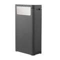 WanWanKa Bathroom Tall Skinny Trash Can with Lid, Waste Basket Fits in Narrow Spaces and Perfect for Commerical Offices,Garbage Can with Press Top,for Home,Bedroom,Kitchen,Living Room.
