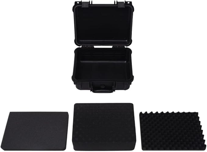 PP Portable Flight Case, Lockable Tool Box for Transportation Travelling, Protective Equipment Case, 13.8"x11.6"x5.9", -287