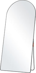 VEVOR Full Length Mirror, 71'' x 32'' Large Black Arched Floor Mirror with Stand Aluminum Alloy Frame, Free Leaning Hanging Wall Mounted, Full Body Mirror for Bedroom Living Room