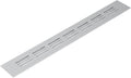 Vent Systems 11.81 x 1.57 (Outer Size) Rectangular Door Vent - Silver Aluminum Vent Cover, Toe Kick Vent Cover - HVAC for Home Improvement Cabinet Vent - Intake/Exhaust Door Return Air Vent