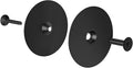 Door Hole Cover Plate Black, 2-5/8" Diameter Deadbolt or Door Lock Cover Plate in Matt Black Finish 1 Pack