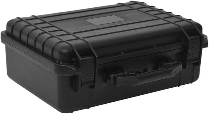PP Portable Flight Case, Lockable Tool Box for Transportation Travelling, Protective Equipment Case, 18.5"x14.2"x7.1", -283