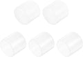uxcell 5pcs Rubber End Caps 32mm ID Vinyl PVC Round Tube Bolt Cap Cover Screw Thread Protectors Clear