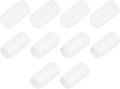 uxcell 10pcs Rubber End Caps 10.5mm ID Vinyl Round End Cap Cover Screw Thread Protectors White