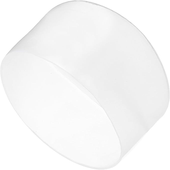 uxcell 4pcs Rubber End Caps 75mm ID Vinyl Round Tube Bolt Cap Cover Screw Thread Protectors Clear, 50mm Height