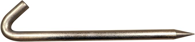 Steel Tent Stakes Heavy Duty Ground Stake, Metal Stakes to Anchor Commercial Inflatables, Outdoor Camping Canopy, Fence, Garden Tent Accessories, 1" Diameter x 18" Length, 25 Pack