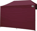 Eurmax USA Instant Canopy SunWall Camping Tent Tarp Shelter 10x20 Canopy Wall Sidewall Tent, 1 Pack Sidewall Only (Burgundy)