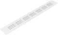 Vent Systems 11.81 x 1.57 (Outer Size) Air Supply Ventilation Grille - White Aluminum Rectangle Intake/Exhaust Door Vent Deflector - HVAC for Home Improvement Floor, Wall Duct Cover