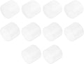 uxcell 10pcs Rubber End Caps 38mm(1.5 Inch) ID Vinyl Round End Cap Cover Screw Thread Protector Clear
