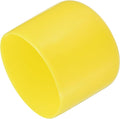 uxcell 4pcs Rubber End Caps 50mm(2") ID Vinyl Round Tube Bolt Cap Cover Screw Thread Protectors Yellow, 40mm Height