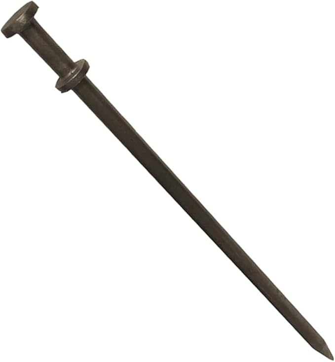 Double Head Tent Stakes - Heavy Duty Steel Tent Stakes, Versatile Ground Spikes to Anchor Commercial Inflatables, Party Tents, and Outdoor Camping Shelters, 1 x 30 Inch, 50-Pack