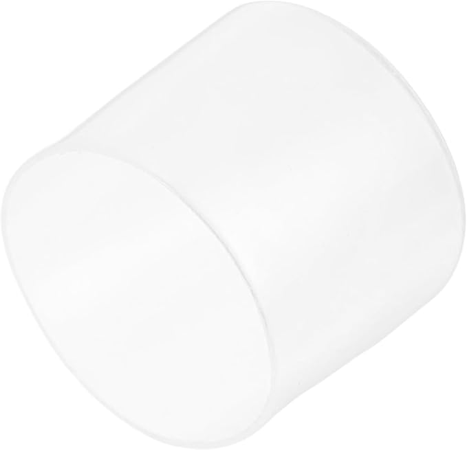 uxcell 4pcs Rubber End Caps 38mm(1.5 Inch) ID Vinyl Round End Cap Cover Screw Thread Protectors Clear, 40mm Height
