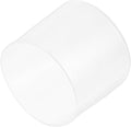 uxcell 4pcs Rubber End Caps 38mm(1.5 Inch) ID Vinyl Round End Cap Cover Screw Thread Protectors Clear, 40mm Height