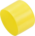 uxcell 4pcs Rubber End Caps 60mm(2 3/8") ID Vinyl Round Tube Bolt Cap Cover Screw Thread Protectors Yellow, 40mm Height