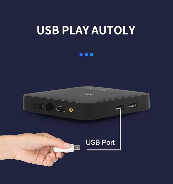 Digital Signage Advertising Display Box Commercial AD Media Player for Restaruant Shopping Mall Marketing Business (YM05/1+8G)