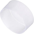 uxcell 4pcs Rubber End Caps 110mm ID Vinyl Round End Cap Cover Screw Thread Protectors Clear, 50mm Height
