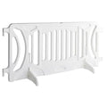 Billboard Barricade 42x96 Plastic Pedestrian Barricade- White