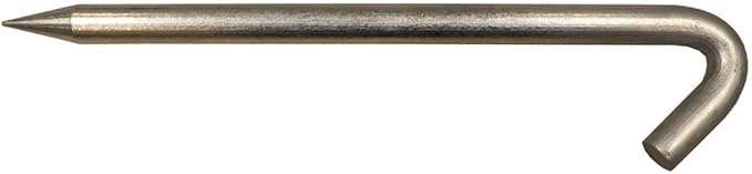 Steel Tent Stakes Heavy Duty Ground Stake, Metal Stakes to Anchor Commercial Inflatables, Outdoor Camping Canopy, Fence, Garden Tent Accessories, 1" Diameter x 18" Length, 100 Pack