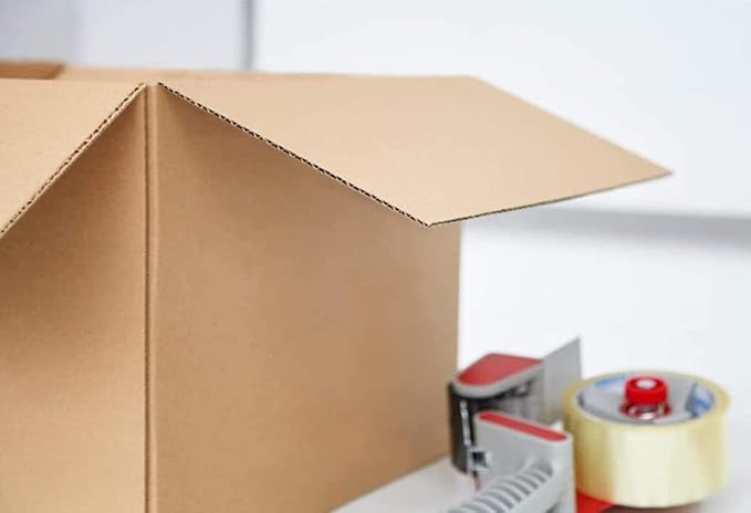 Secure Seal - 50 Pack of 12x12x6” Corrugated Cardboard Packing Shipping Mailing Moving Carton Boxes Cube