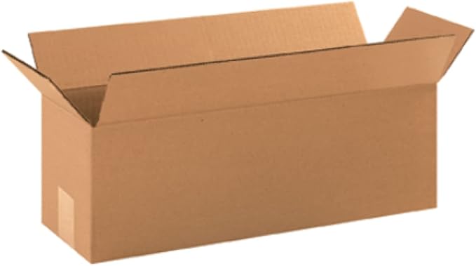 Secure Seal - 18x6x6 Pack of 25 Corrugated Cardboard Packing Shipping Mailing Moving Carton Boxes