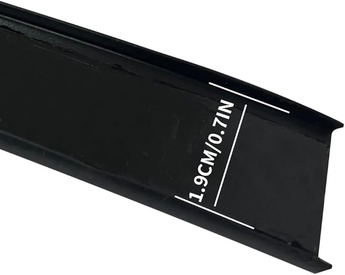 16.4ft Self Adhesive Flexible U Channel Edge Protector, TPE Flexible Furniture Edge Banding for Cabinet Repair & Restoration (18MM, Black)