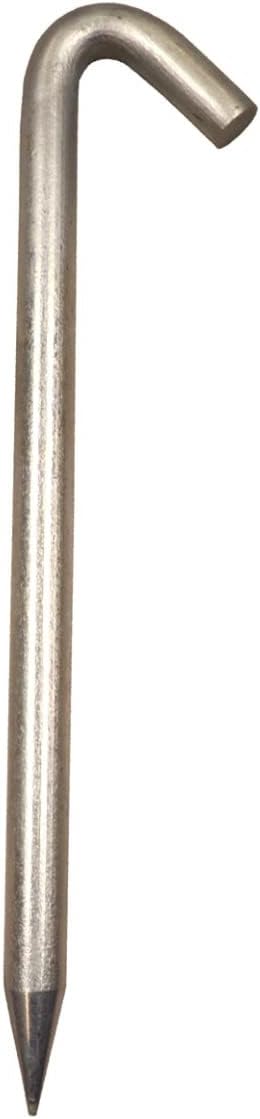 Steel Tent Stakes Heavy Duty Ground Stake, Metal Stakes to Anchor Commercial Inflatables, Outdoor Camping Canopy, Fence, Garden Tent Accessories, 1" Diameter x 18" Length, 25 Pack
