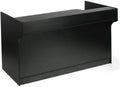 Only Hangers Display Checkout Register Stand with Drawer and Counter Space - Avilable in White, Black, and Maple (Ledge Top, Black, 72")